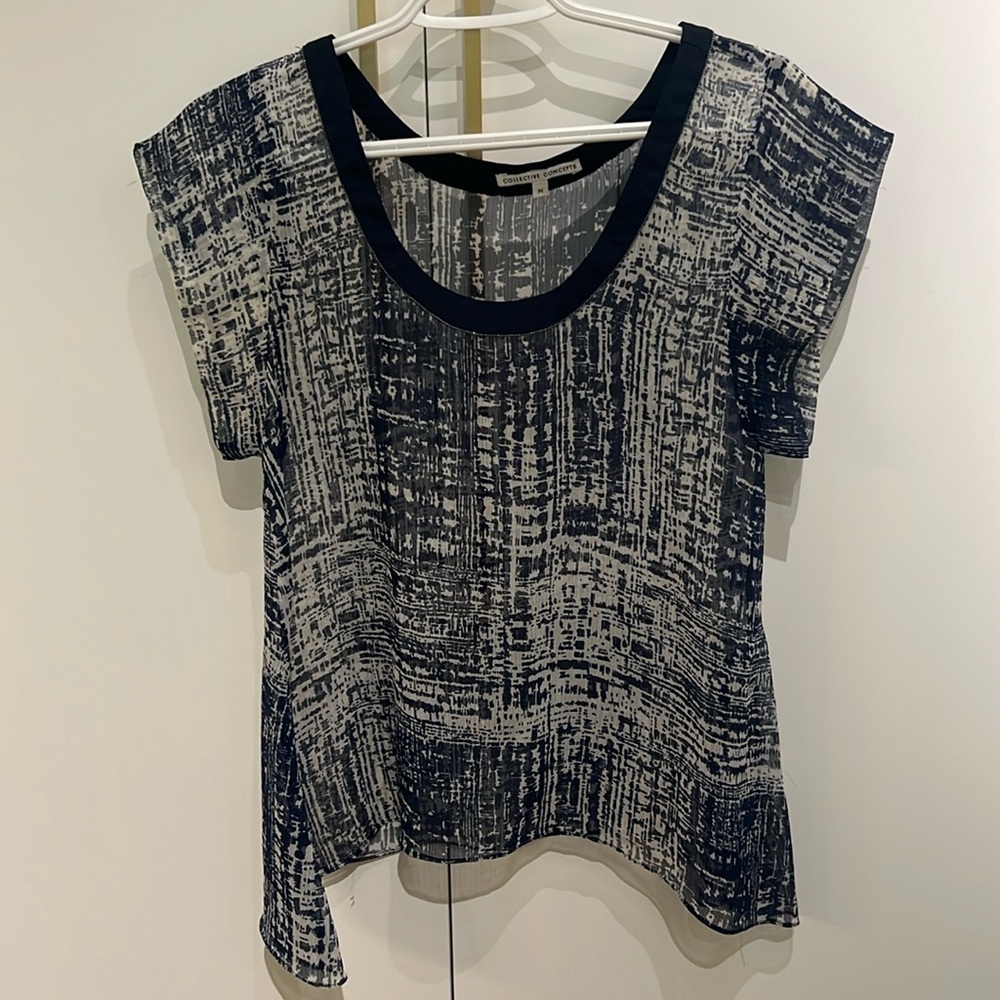 Sheer blue collective concepts shirt